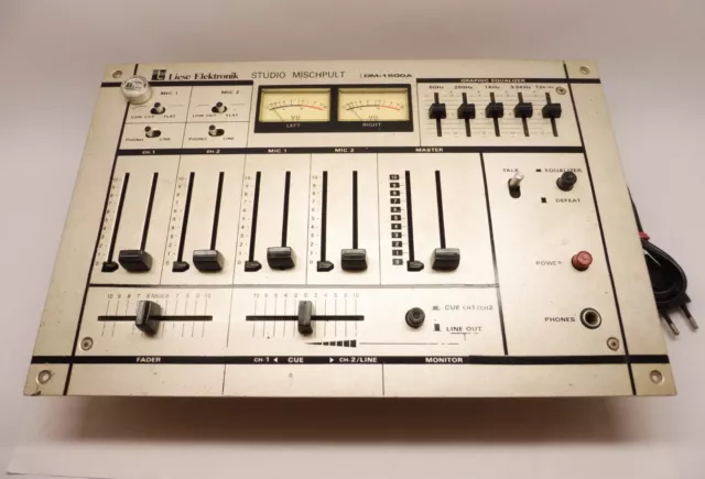 Liese Elektronik Studio Mischpult DM-1500A DJ vintage funktionsfähig selten rar