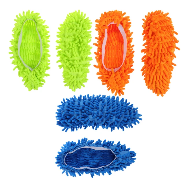 6 pz/pantofola pulizia pavimento scarpe posate ciniglia calzini mocio