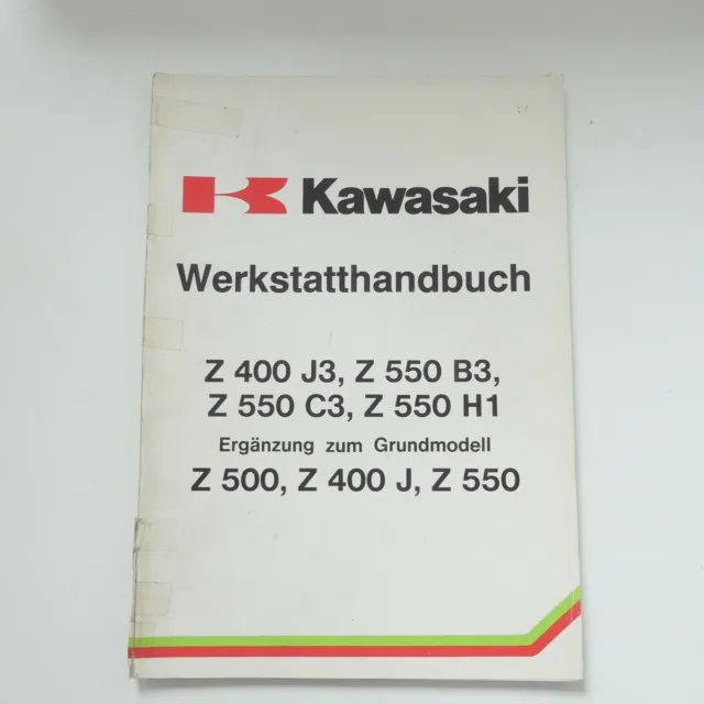 Genuine Kawasaki Z400 550 JBC3 H1 Shop Manual Repair Instructions Manual