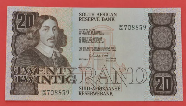 SOUTH AFRICA 20 Rand 1984, prefix D2/56, Südafrika, BANKFRISCH / UNC