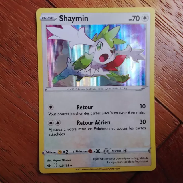 Carte Pokémon Shaymin 123/198 Holo EB06 Règne de Glace fr neuve