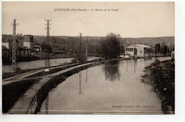 JOINVILLE Haute Marne CPA 52 La Marne et le Canal