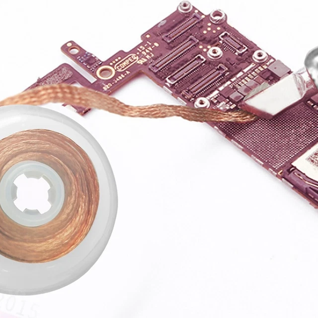 Tresse de désoudage fiable pour réparation rapide de coussinet électrique fil