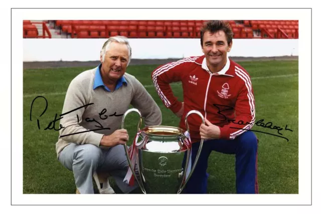 PETER TAYLOR & BRIAN CLOUGH Signed Autograph PHOTO Gift Print NOTTINGHAM FOREST