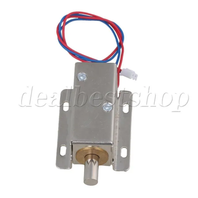 Silver TFS-A21 Cabinet Drawer Electric Bolt Assembly Solenoid Lock Latch DC12V
