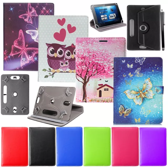 Universal Folio Flip Leather Case Cover For Android Tablet 7" 8" 9" 10" inch Tab