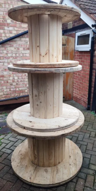 WOODEN CABLE DRUM Reel (Wood Spool) Free Local Delivery £35.00