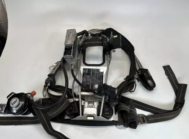 Scott SCBA Air Pak Harness EZ Flo Regulator, Frame, Straps Belt Used, Untested