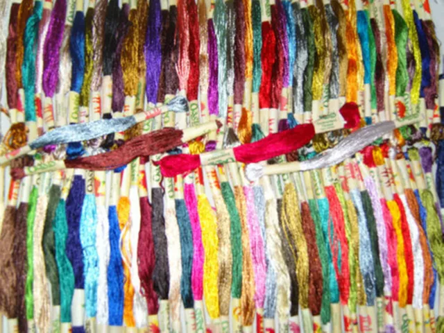 100 Art Silk/Rayon Stranded Skeins Embroidery Thread - Great Quality & Value