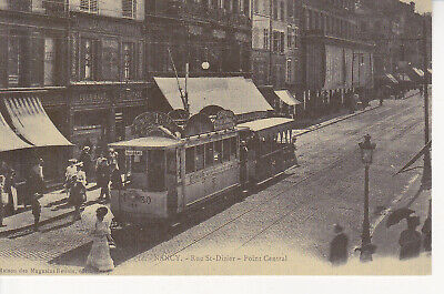 Cp repro-nancy rue saint dizier focus tram
