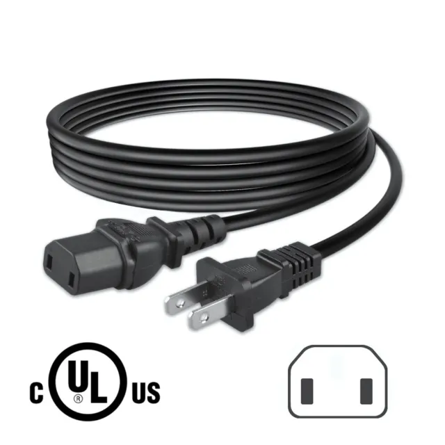 UL 6.6ft AC Power Cord For Nord Electro 4 / 4D / 4HP / 4 SW71 / 4SW73 Keyboard