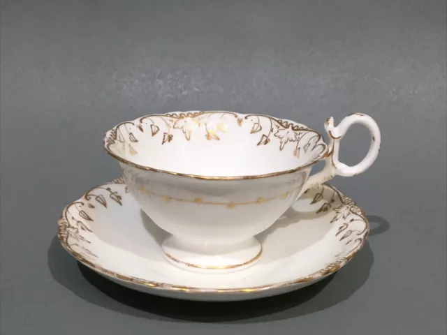 Vintage Staffordshire Bone China Coalport Style Tea Cup & Saucer