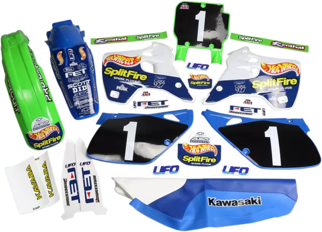 Ufo Kitkawasaki210 Body Kit Hotwheels Replic Plastiche Mx