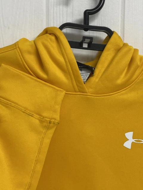 Under armour Larga Ragazzi Bambini Felpa con Cappuccio Giallo Taglia AMG / Jm / 4