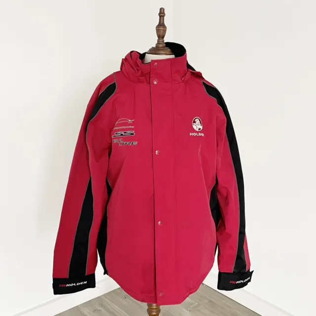Mens Official Holden Merchandise Red Fleece Lined Full Zip Jacket Size L