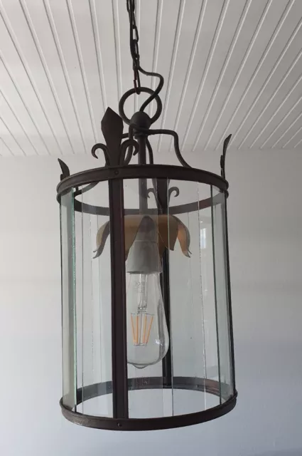 antike Deckenleuchte Lampe Jugendstil ca. 1920 3