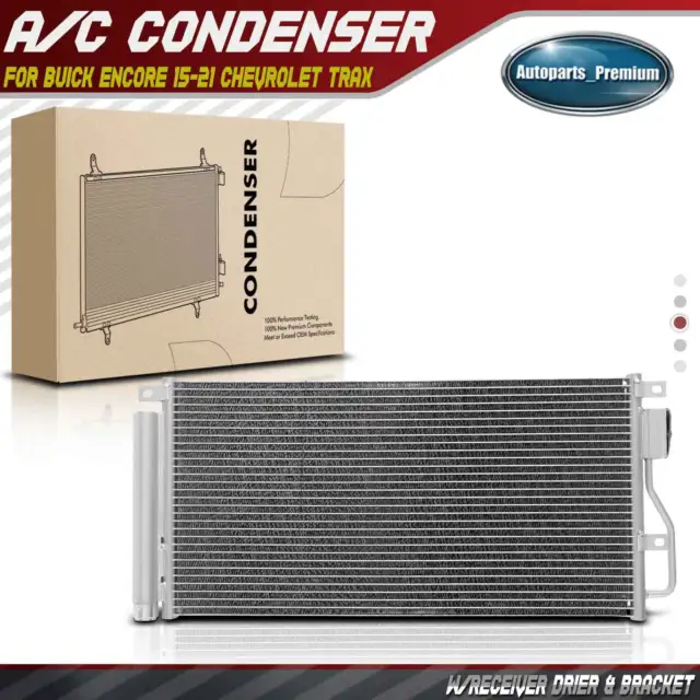 A/C Air Conditioning Condenser w/ Receiver Drier & Bracket for Buick Chevrolet