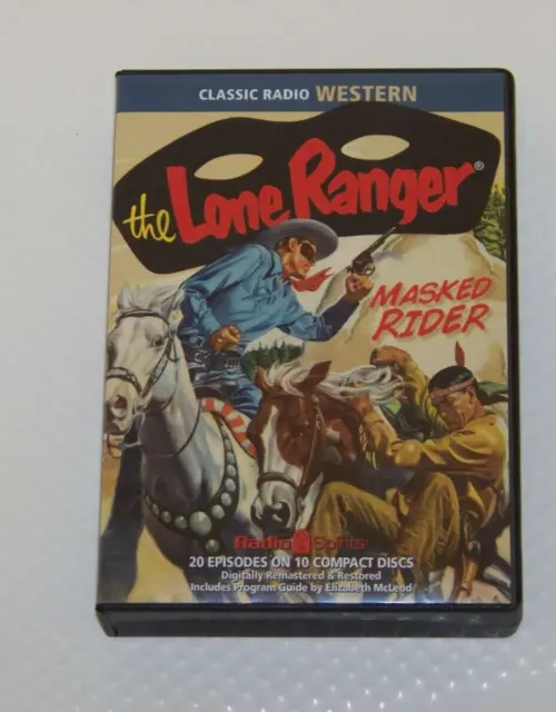The Lone Ranger Masked Rider Classic Radio Western Radio Spirits - 10 CDs