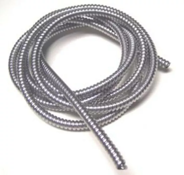 Flexible Wire Loom 3/8"I.D. Stainless Steel 10 Foot Long GG#85011 Each