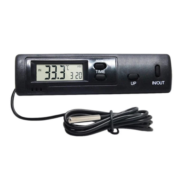 In-Out LCD  and Clock ℃/℉ 12/24H for Automotive Car Home Refrigerator