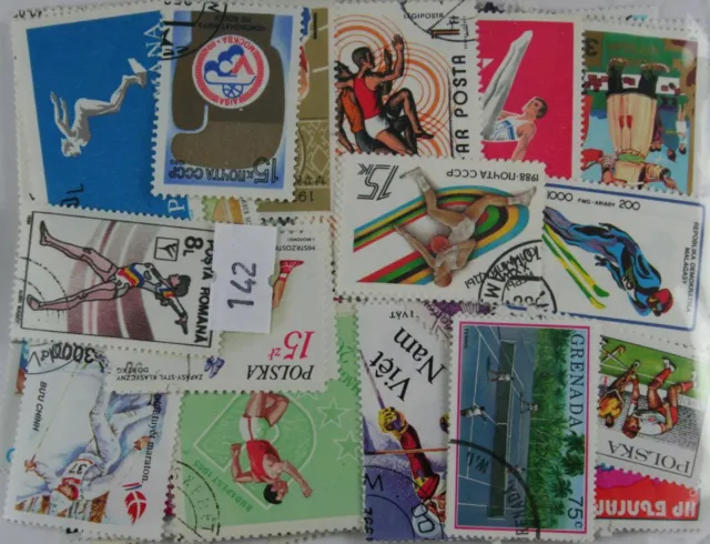 300 Sports stamps. (142)