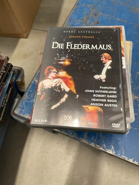 DIE FLEDERMAUS JOHANN STRAUSS  opera australia vgc dvd region 4 rare oop t360