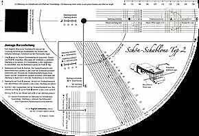 Schön Schablone Typ 2 - Schoen - Tonabnehmer Einmessschablone Schön