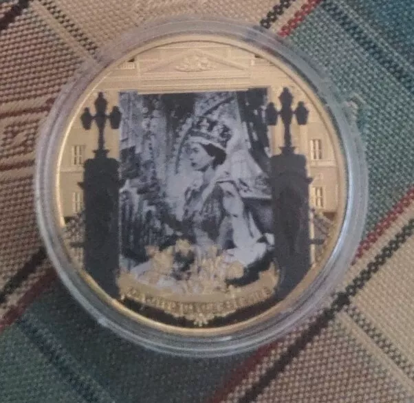 Queen Elizabeth II Platinum Jubilee Gibraltar Half Crown 2021