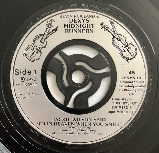 DEXYS MIDNIGHT RUNNERS Jackie Wilson sagte ""Violineetiketten"" 7" 45u/min UK EX