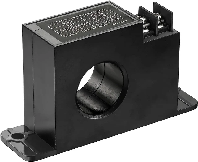 CrocSee Miniature Current Switch, CS-TS0, Normally Open Amp Sensor Monitoring AC