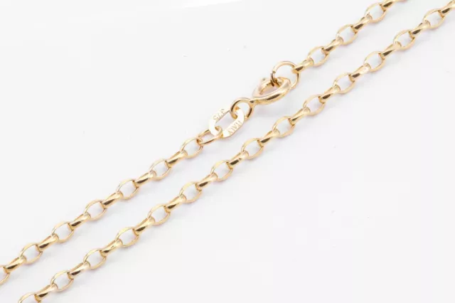 9ct Yellow Gold Oval Belcher Chain By Citernawidth of 0.22cm