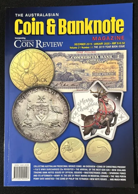 AUSTRALASIAN COIN & BANKNOTE Magazine Jan 2020 Numismatic Australian Collecting