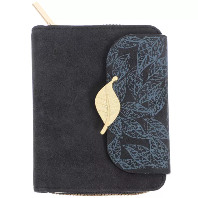 Damen Clutch Flip-Geldbörse Mit Reißverschluss Zip Wallet Drucken