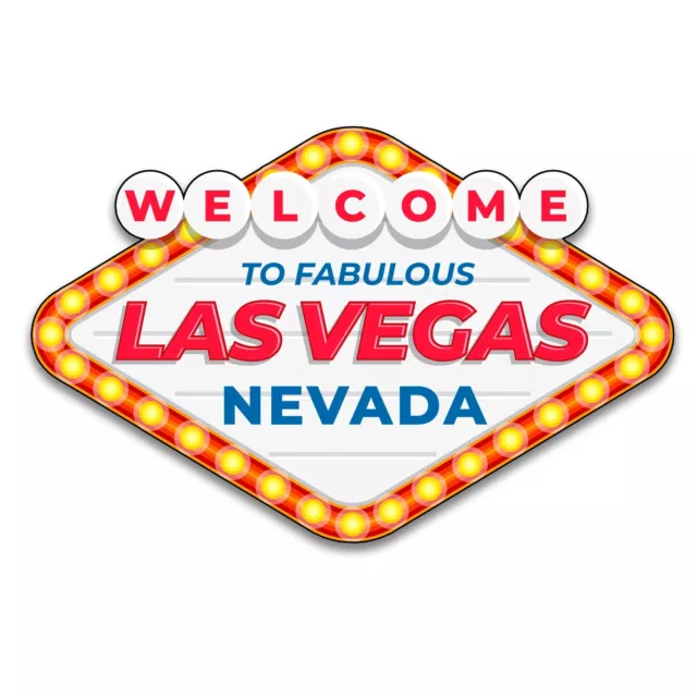 Simple Welcome to Fabulous Las Vegas Nevada Sign Sticker Decal Vinyl NV Sign New