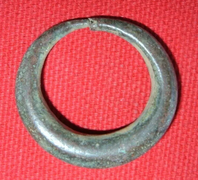 Ancient Tapered Bronze Ring, Roman Armor Part / Jewelry? (1,500-2,000 Years Old)