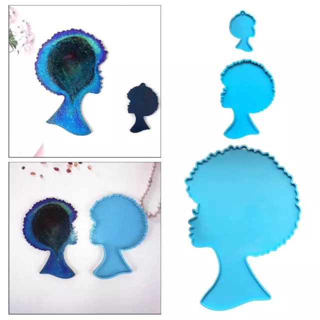 HEAD SHAPED EPOXY Resin Casting , Serving Tray Cup Coaster DIY Craft ...