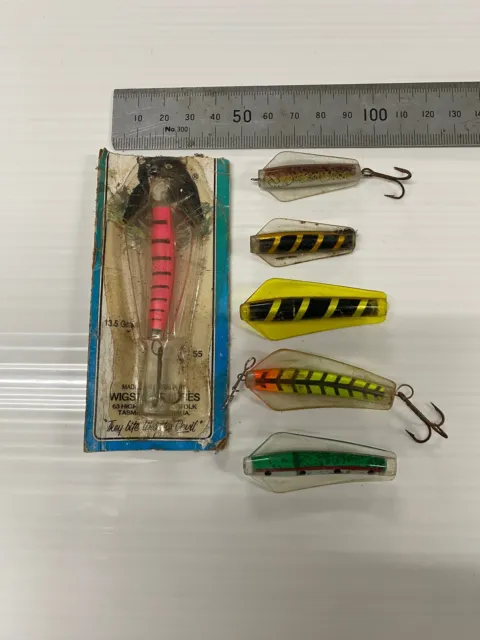 VINTAGE REBEL FISHING Lure in Box Rainbow Trout Pattern $25.00 - PicClick AU