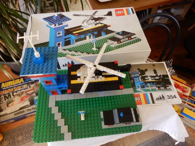 lego system polizeistation mit box nr.351 aus den 70er jahren