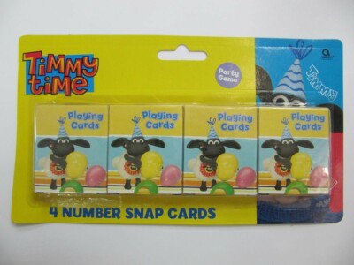Timmy Time Inc Shaun the Sheep Confezione da 4 scatole di schede di Snap numero 