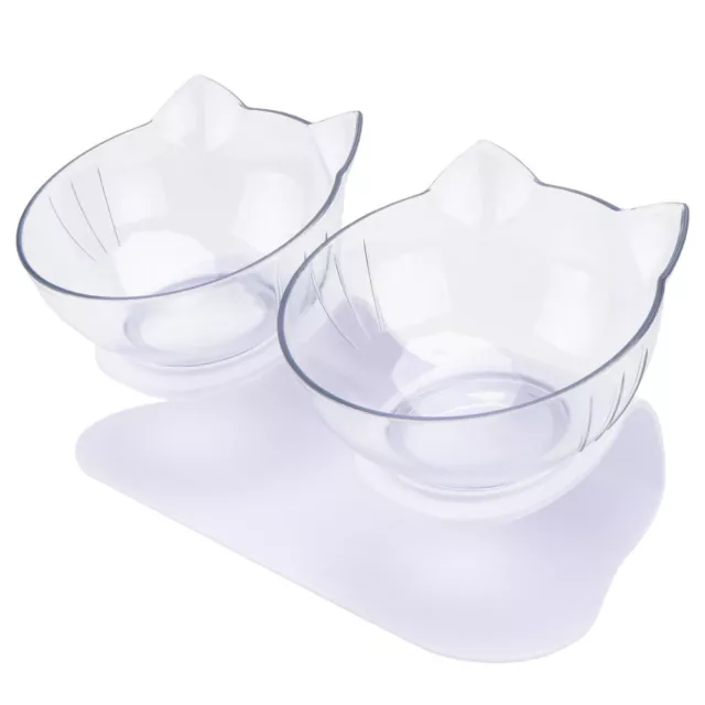 White Abs Material Pet Bowl Plastic Container Doggie Food Bowls