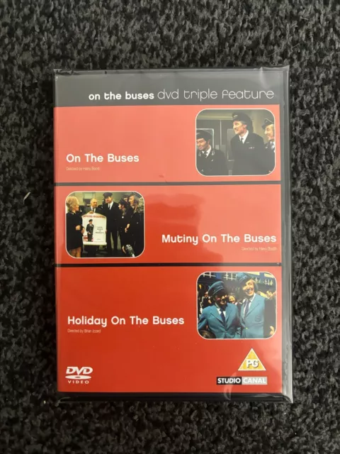 On The Buses/Mutiny On The Buses/Holiday On The Buses 2 Disc Dvd New Sealed Uk