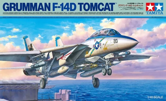 Tamiya 1/48 Grumman F-14D Tomcat Plastic Model Kit 61118