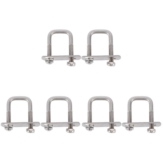 4 Connettori A T Da 25 Mm In Acciaio Inox – Raccordo Per Tubi, Morsetti Regolabili Per Recinzioni E Ringhiere, Con Viti E Dadi - 3