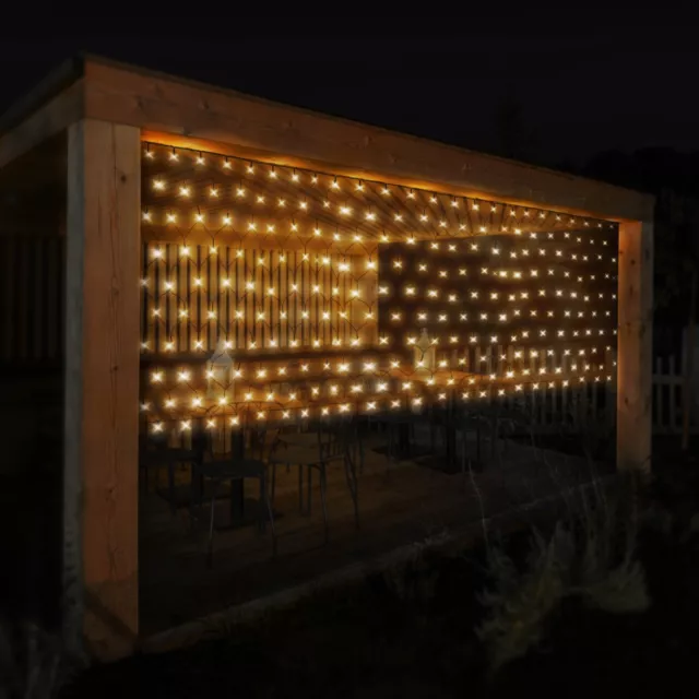 Guirlande rideau lumineux 160 LED