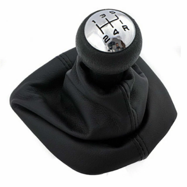 Pommeau Levier Vitesse Cuir PU 5 Ou 6 Vitesses – Compatible Peugeot 807, Expert, Citroën Jumpy, Fiat Ulysse (2002-2009)
