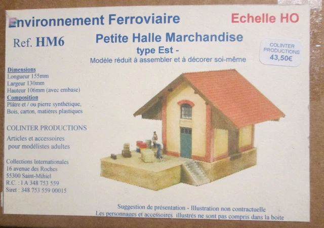 Maquette Halle à Marchandises Type EST + Quai - Colinter Productions HM1 - HO Neuf