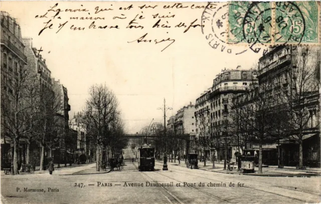 CPA PARIS 12e-Avenue Daumesnil et Pont du chemin de fer (322648)