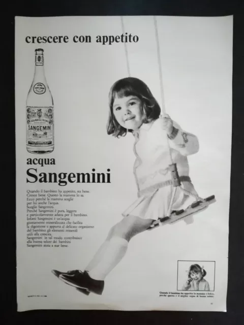 Pubblicita'Advertising Werbung Originale Vintage SPIC & SPAN/SANGEMINI 1969 (A9)