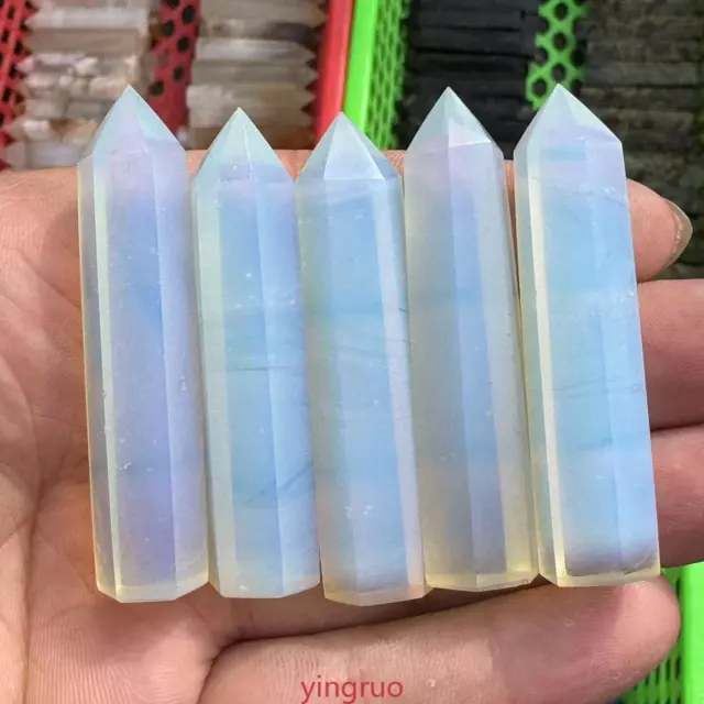 10pcs Quartz opal obelisk Quartz Crystal Reiki healing 2in