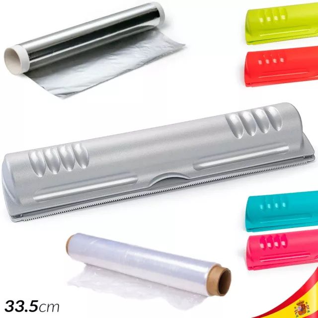 PORTA ROLLOS DE Cocina Aluminio Film Bolsas Papel Portarrollos Dispensador  EUR 5,95 - PicClick ES